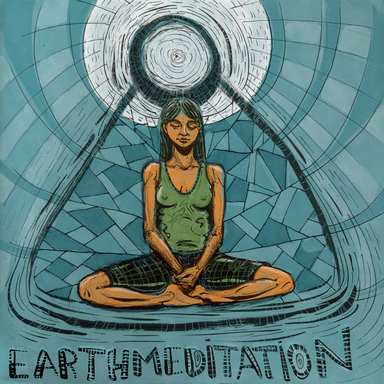 earth meditation Michaela Nutz Illustration