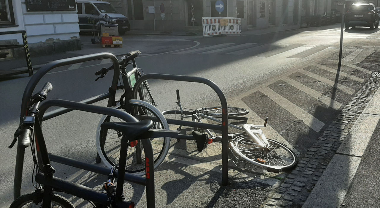 Radparkplatz in Graz